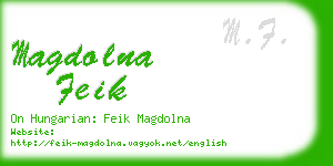 magdolna feik business card